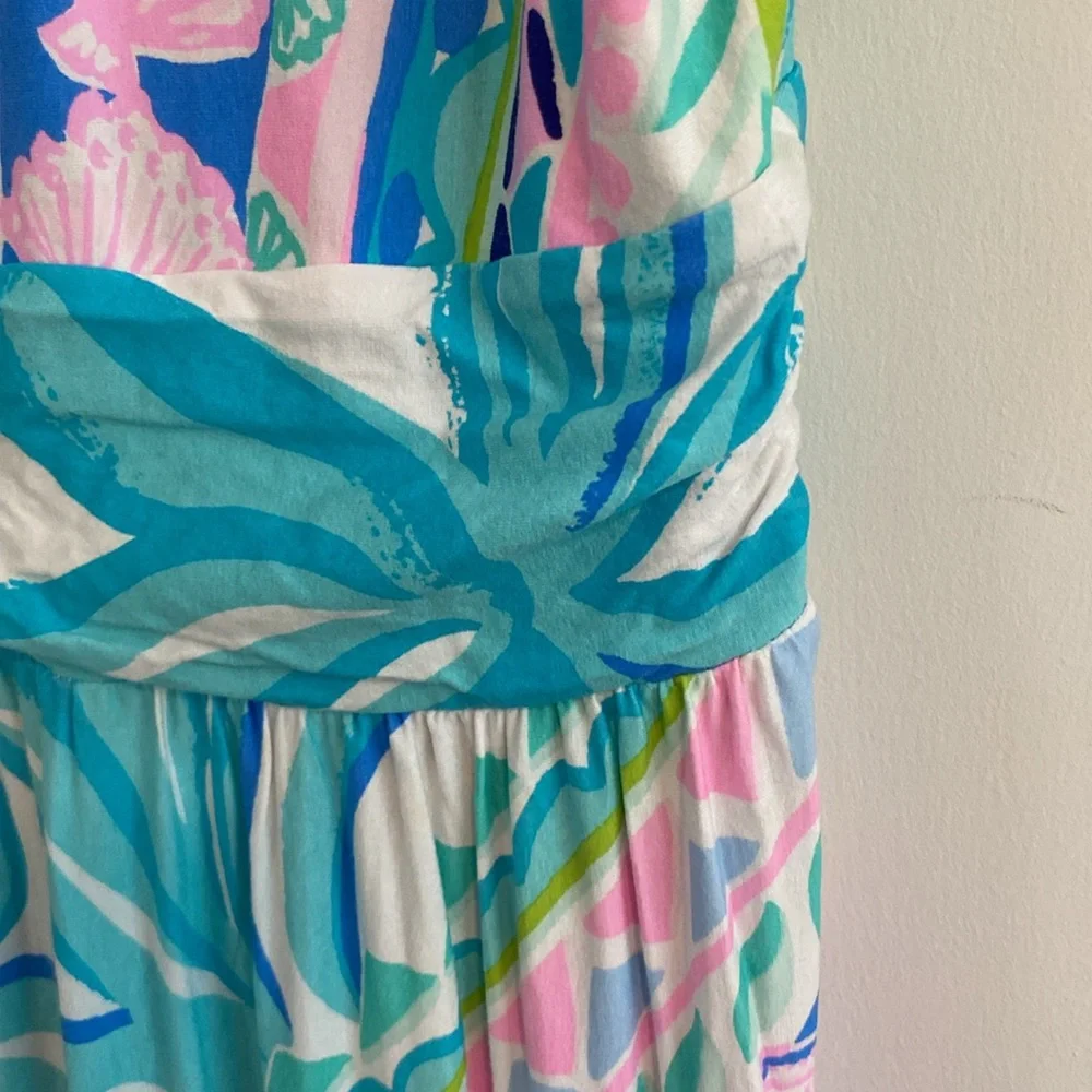 Lilly Pulitzer Blue and Pink Patterned Dress - Picture 4 of 7